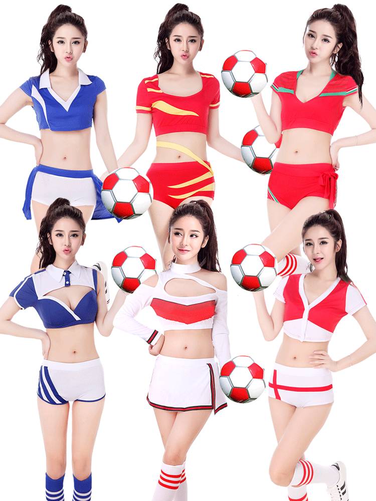 European Cup national team jersey adult cheerleader cheerleading football baby performance service women's group dance service