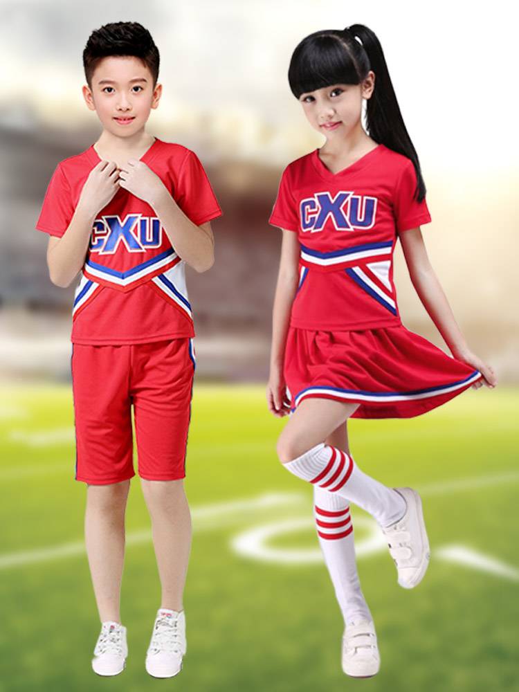Children's cheerleading service student sports meeting Lala team clothing adult football baby performance clothing