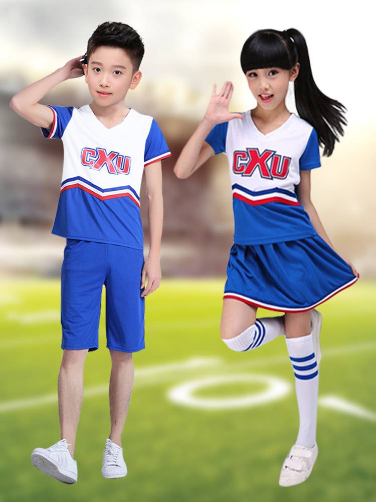 Children's cheerleading service student sports meeting Lala team clothing adult football baby performance clothing