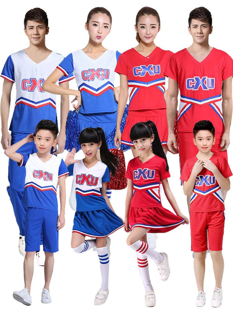Children's cheerleading service student sports meeting Lala team clothing adult football baby performance clothing