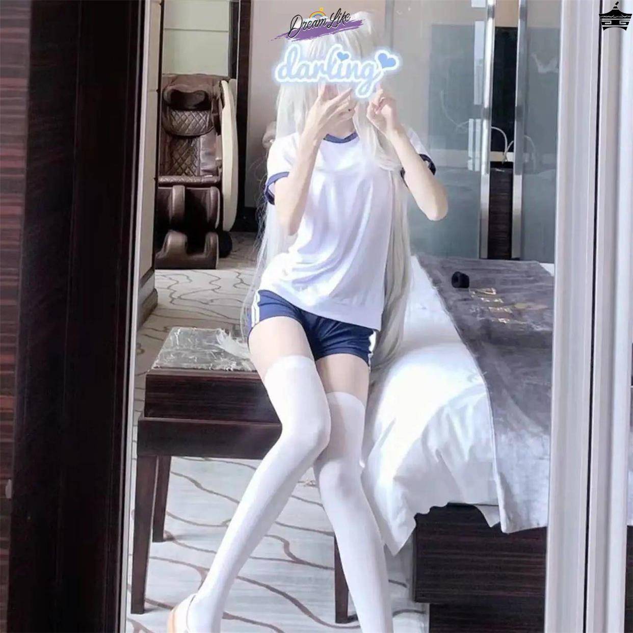 Micro fat gymnastics girl pure desire style suit Japanese college school sister style la laout beach swimwear gymnastics uniforms