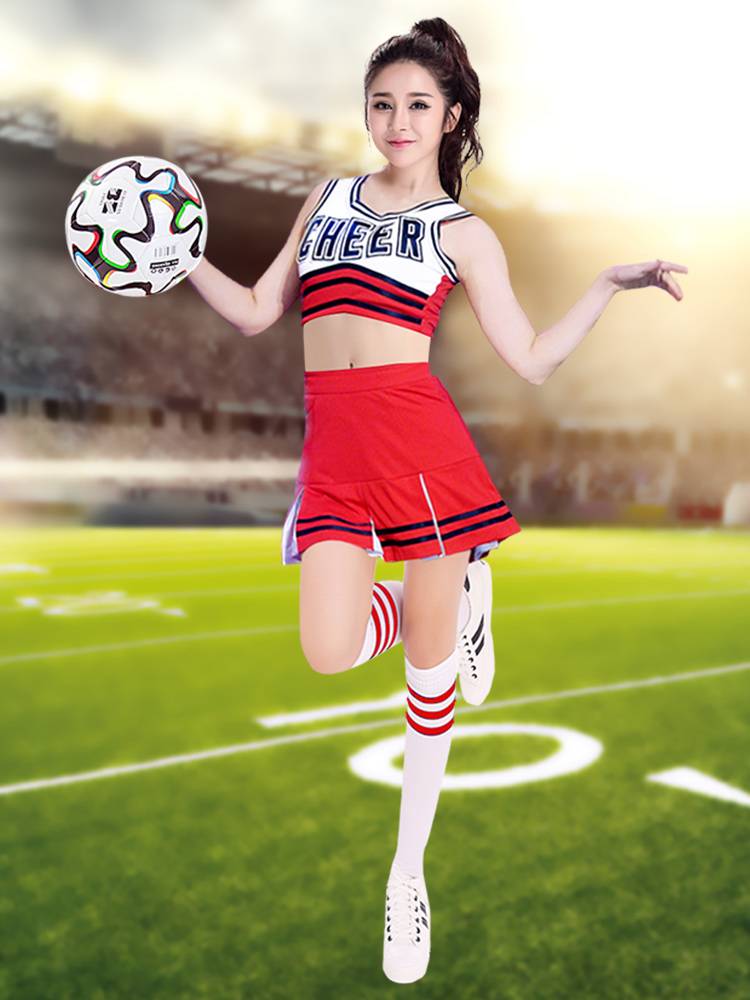 Korean girls' cheerleading suit, adult football plaza baby, gymnast