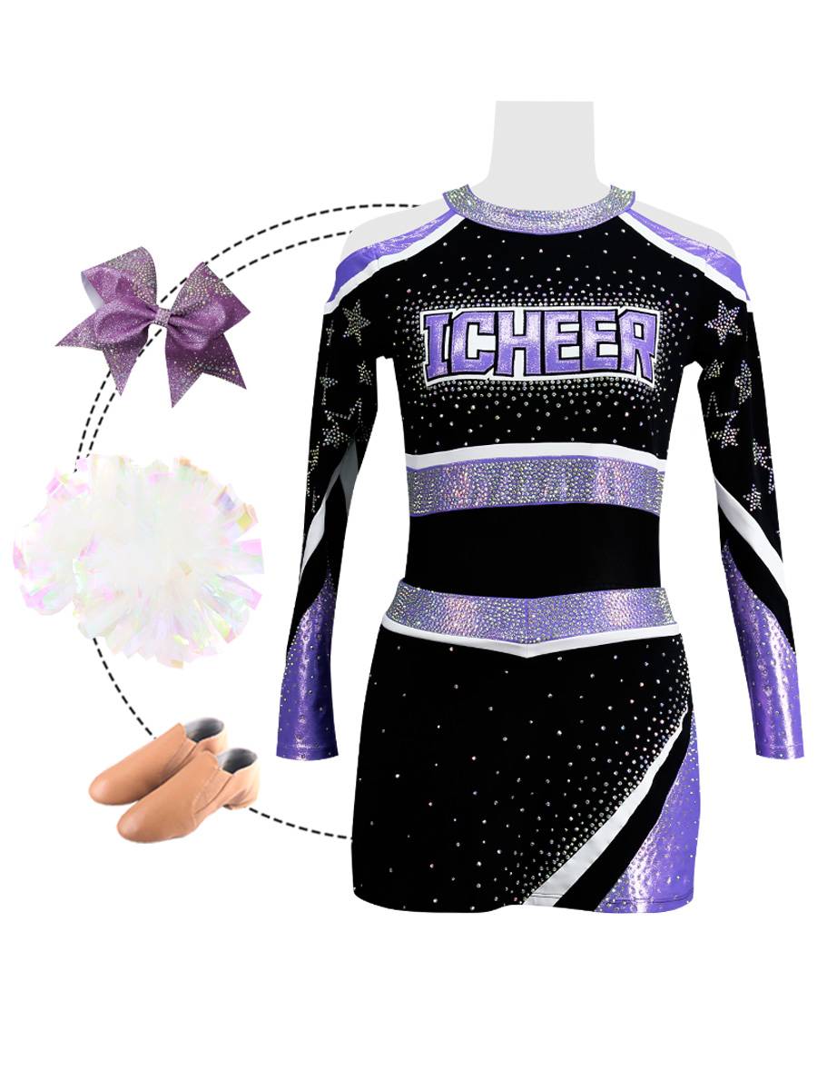 Manufacturer's new cheerleading competition clothing female custom male cheerleading team dance performance primary and secondary school children