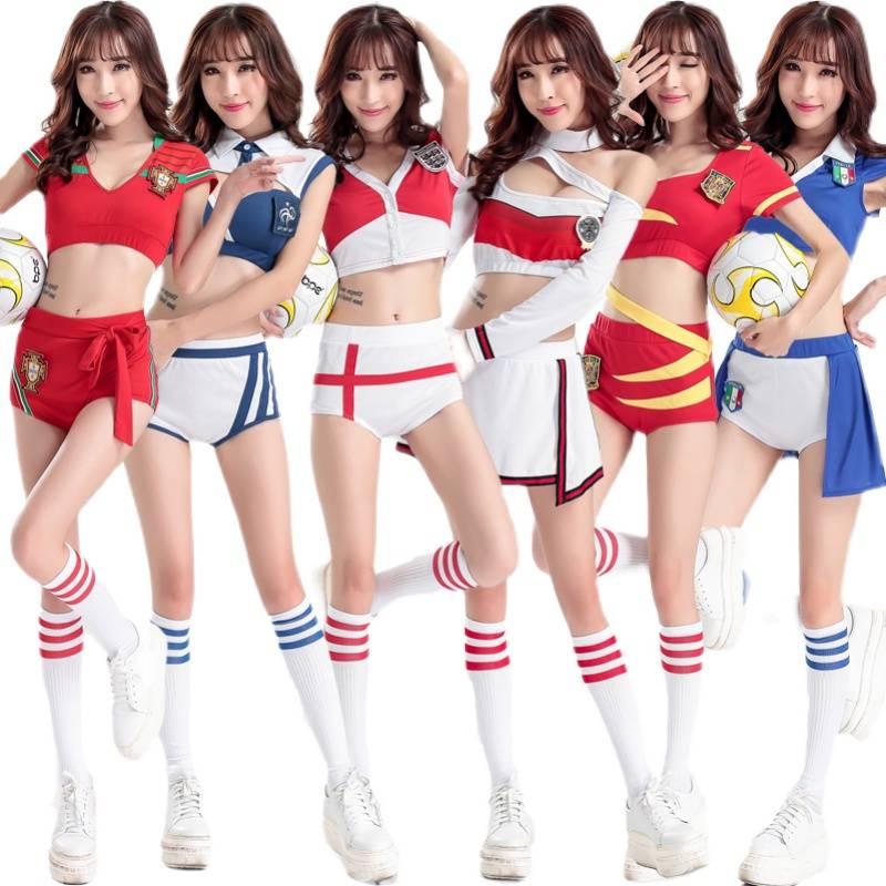 2022 World Football Cup cheerleading team European French team football baby photo bar uniform DS performance clothing