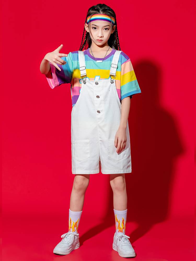 Children's back pants performance service jazz dance street dance watch performance service primary school sports meeting Lala cheerleading