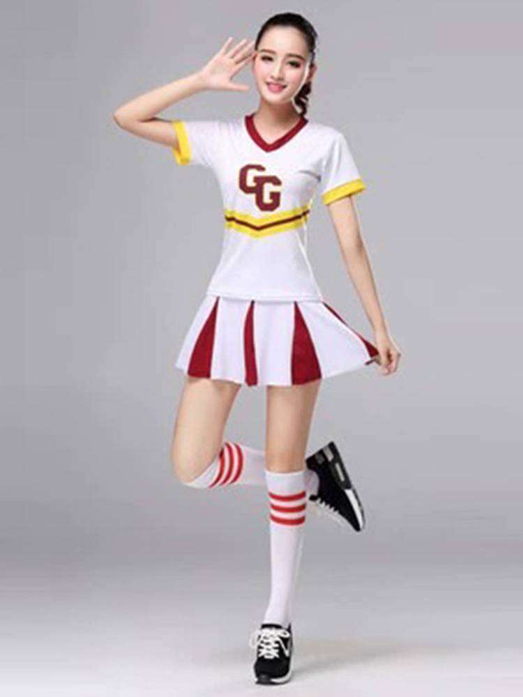 College student youthful vitality Lara team suits new cheerleading cousin acting women's group ethnic dance modern dance clothing
