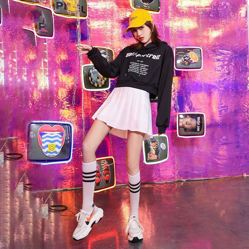 Modern Dance Step Dance Performance Clothing Set Adult La La La La La Raoming performance clothing female group jazz dance service