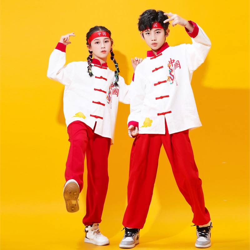 Children cheerleading team performance service national tide watch performance service primary and secondary school student sports meeting la la la la la hop hip -hop clothing