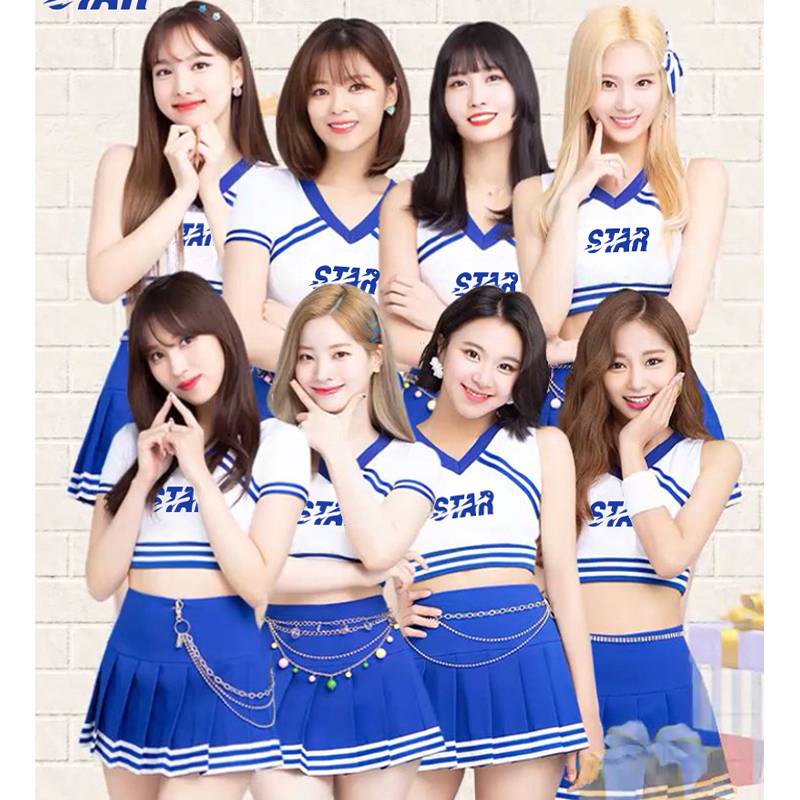 New women's group Lala team la la la chealers perform dance dance adult children's middle -aged and college student games performance clothing