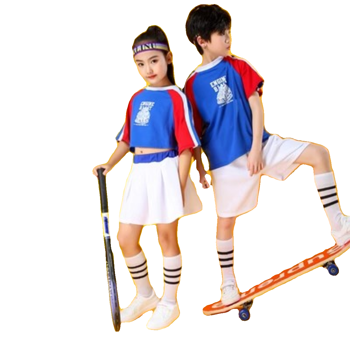Children's cheerleader clothing kindergarten elementary school sports meeting clothing jazz dance service children's cheerleading performance service