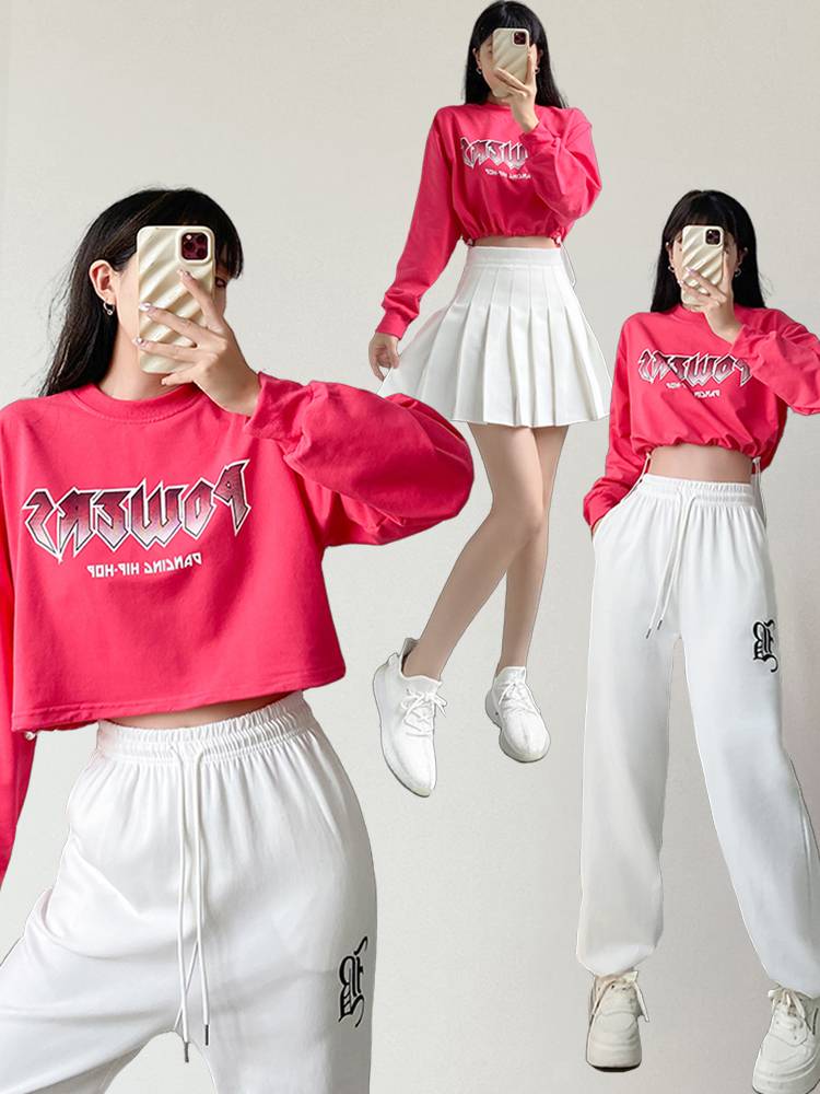 La La team clothing women's group adult football baby Lala cheerleading song performance dance bodybuilding suit
