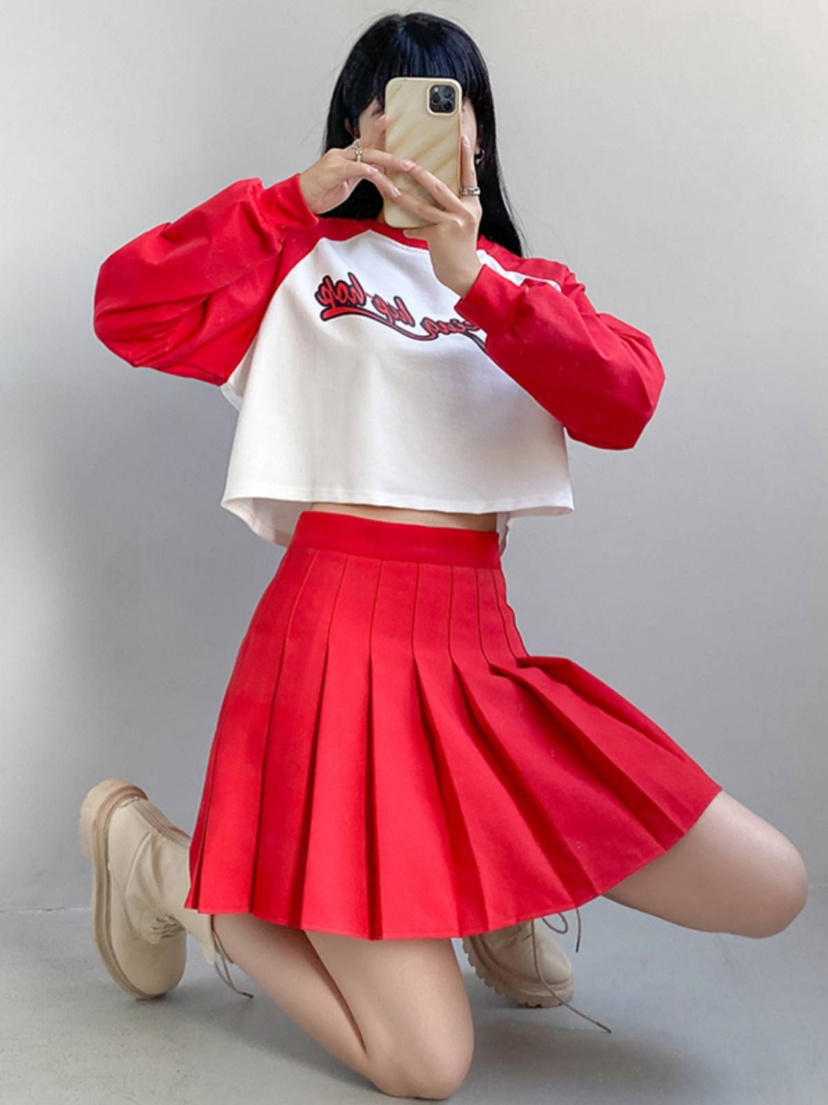 La La team clothing women's group adult football baby Lala cheerleading song performance dance bodybuilding suit