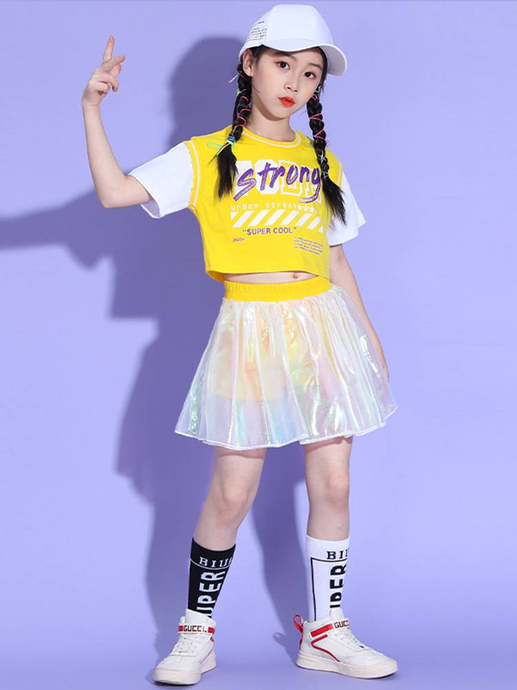 New Children's La Team Performance Services Lala Fuction Jazz Hip -Hop Hip -hop Hip -hop Mandarin Sports Service Primary and Middle School Student School Games