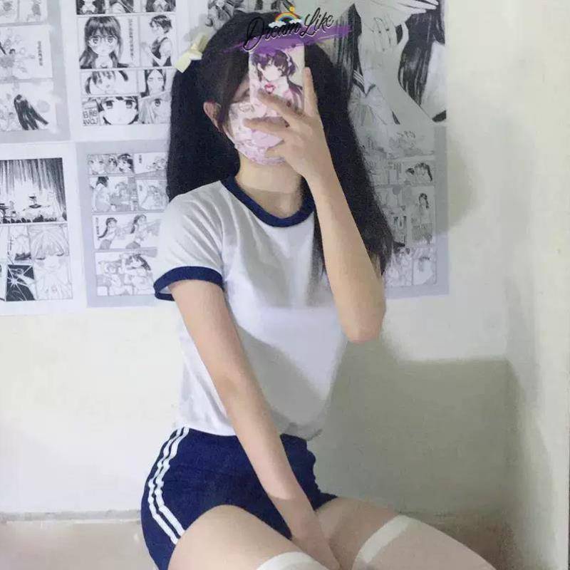 Japanese micro -fat gymnastics summer girl pure desire set college college school sister style cheerleading set