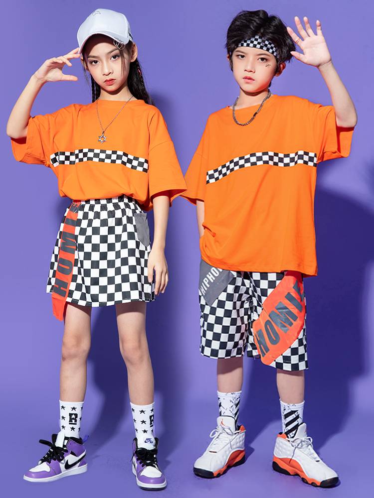 Children's Children's La La Team Performance Services Primary School Student Games Children's Dance Performance Clothing Men's Women Street Dance Set