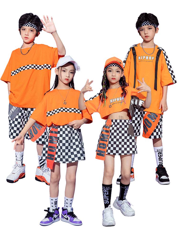 Children's Children's La La Team Performance Services Primary School Student Games Children's Dance Performance Clothing Men's Women Street Dance Set