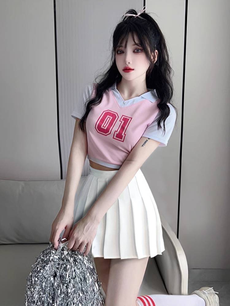 La La team clothing women's group dance bodybuilding suit adult football baby Lala team cheerleading song performance service