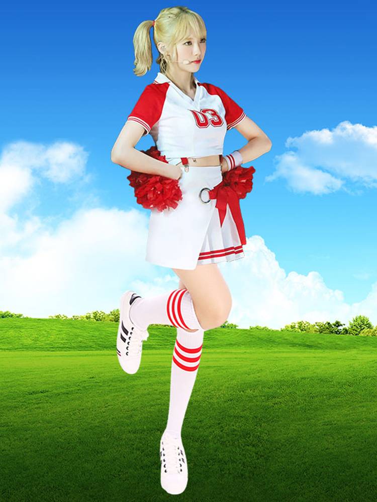Korean-style cheerleader-girl-girl soccer-girl-baby-girl-baby-dance costume