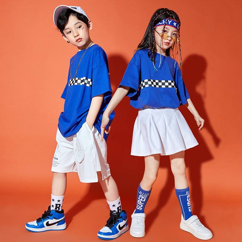 Factory sales of early childhood hip -hop juruschers Liuyi performance service elementary school students cheerleading men and girls hip -hop frying street performances