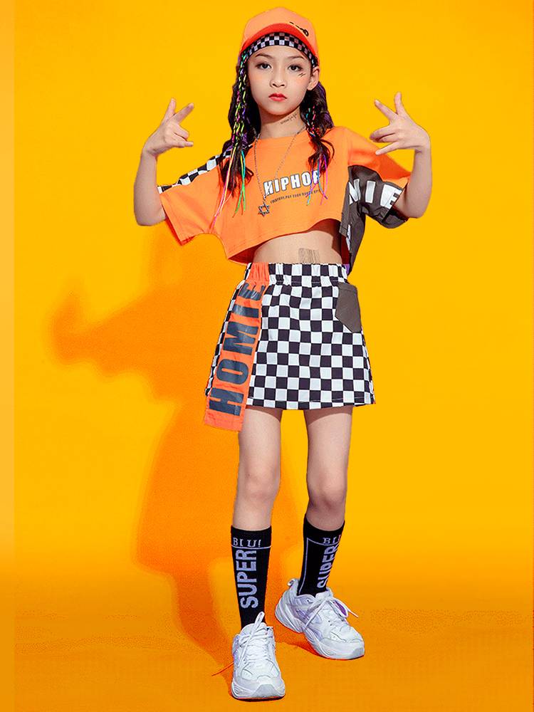 Children's cheerleader performance service elementary school sports meeting clothing male Boy's jazz dance modern dance kindergarten chorus suits