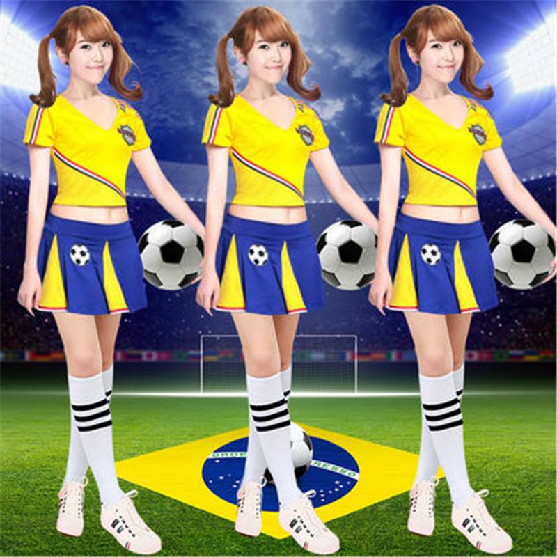 Female Football Baby World Cup La La La La cheerleading team performance service opening ceremony performance suit suit