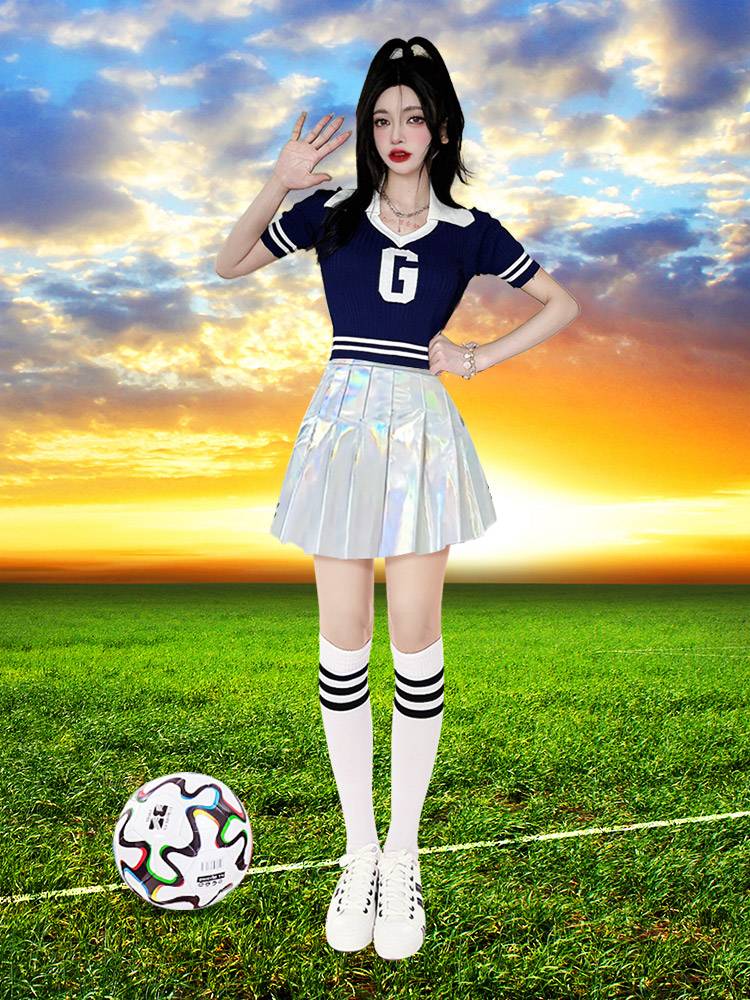 European suit cheerleader jersey female combat football baby cup Lala team service cheerleader DS performance service