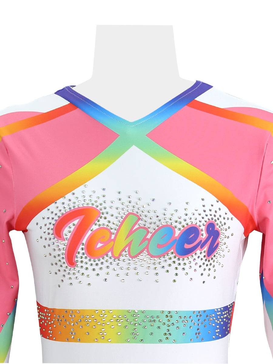 Customized men's and women's group performance skills. La cheerleading apparel flower ball la la la la la la la la la la la la la cheales