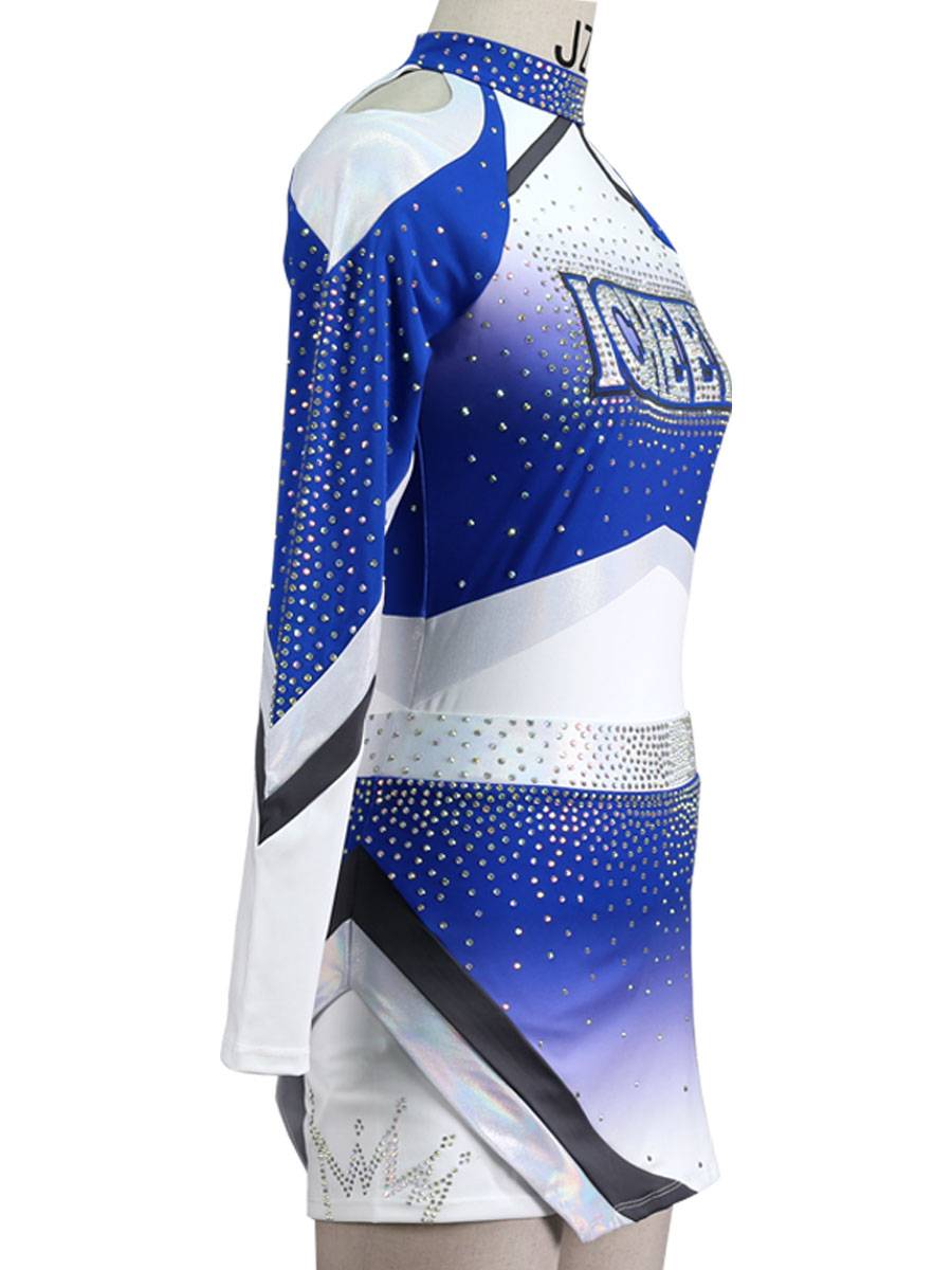 Custom cheerleader clothing men's and women's flower ball la la la la la la lashed clothing campus skills