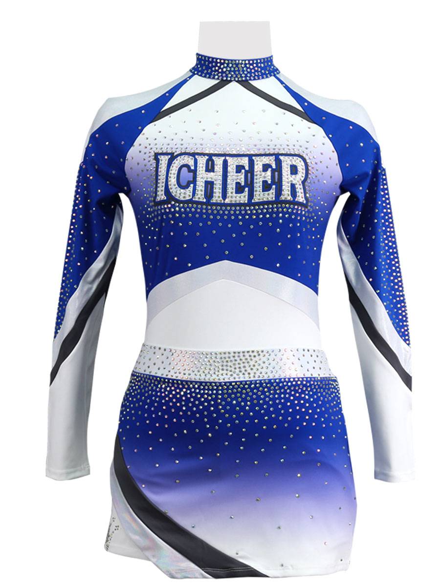 Custom cheerleader clothing men's and women's flower ball la la la la la la lashed clothing campus skills