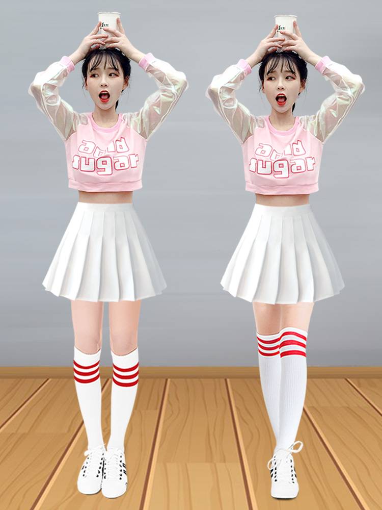Women's team Lara team game la la la la la la la la lacaking service football baby dance student movement performance clothing