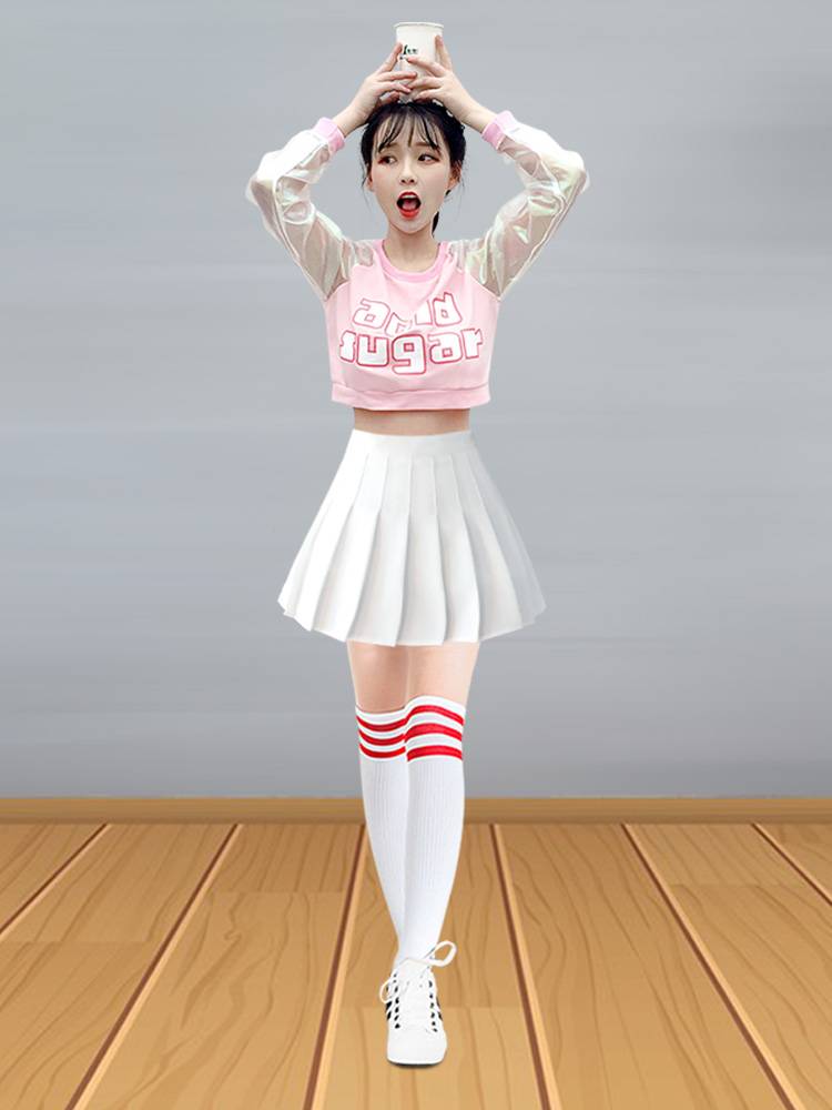 Women's team Lara team game la la la la la la la la lacaking service football baby dance student movement performance clothing