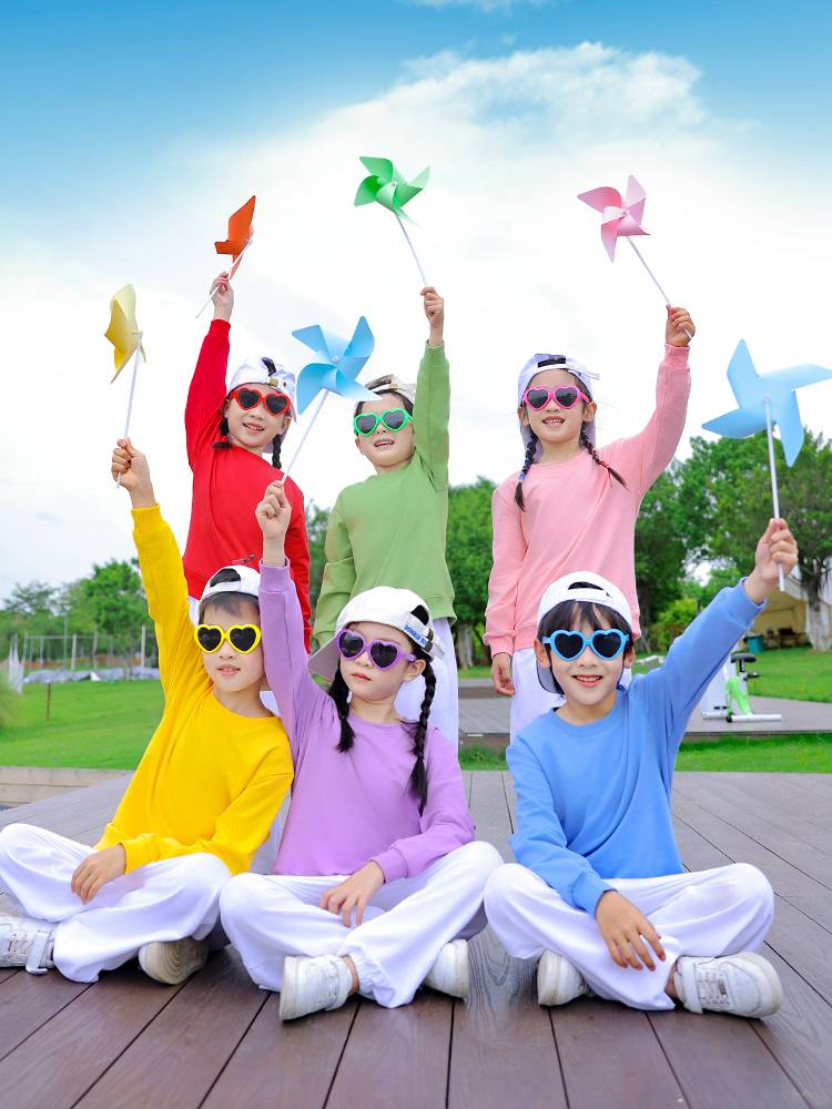 Children's cheerleading service service Lala fucking elementary school students' spring sports conference chorus group performance clothing