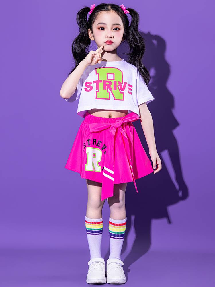 The opening ceremony of the primary school sports meeting cheerleader performance service kindergarten class service hip -hop street dance dance dance dance clothing