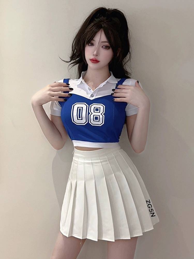 Adult cheerleader performance service women's team Korean jazz dance performance set college student Lara team dance clothing female