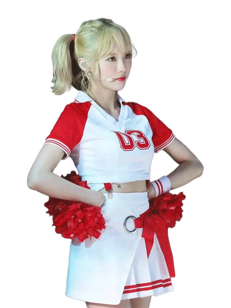 The Korean girls football baby cheerleading