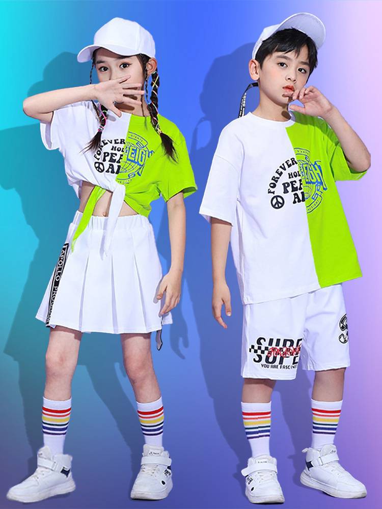 Children's Children's La Team Performance Serving Kindergarten Dance Performance Class Hip -Hop Street Dance Set La La Team