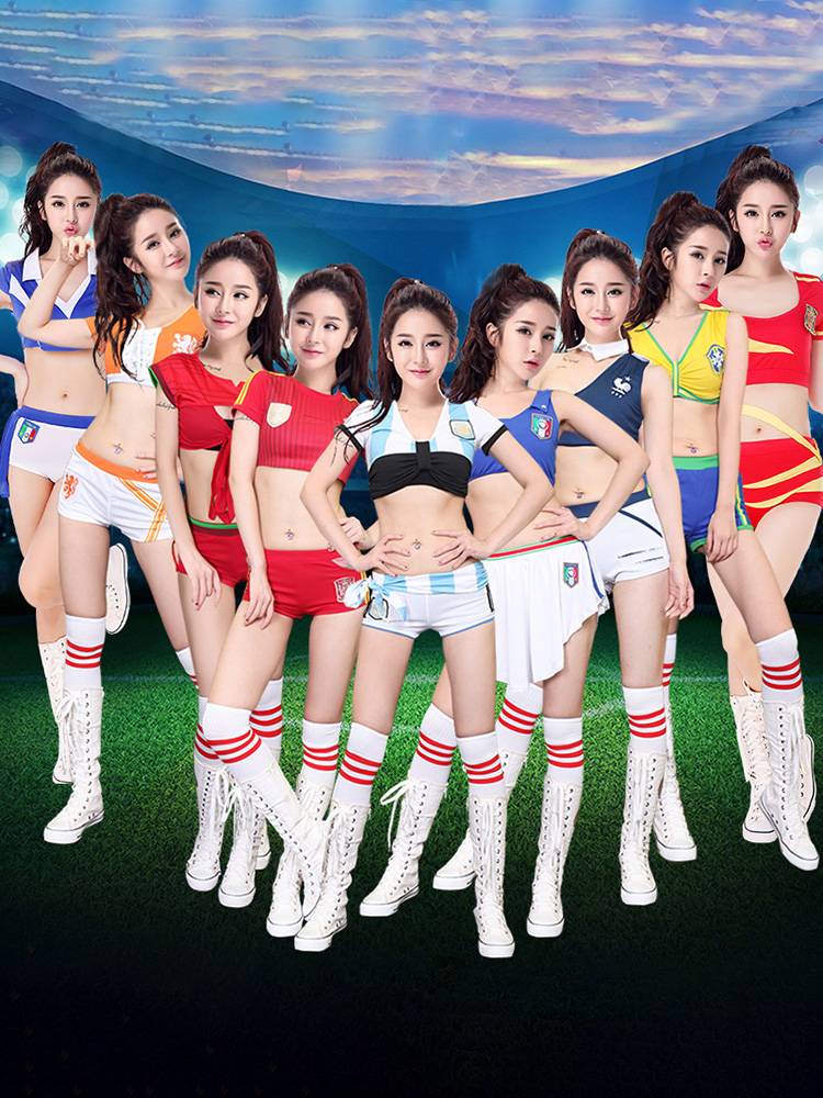 Adult cheerleader clothing women's team football baby performance clothing cheerleader performance dance bodybuilding suit