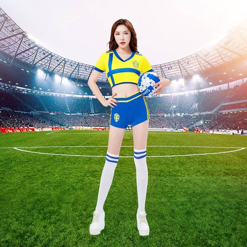 2024 European Brazil team jersey women's world football baby cup adult men and women cheerleaders performance clothing