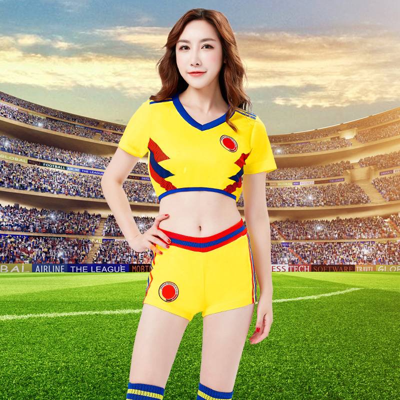 2024 World Colombian women's jersey sexy football baby cup performance service Lala cheerleading set