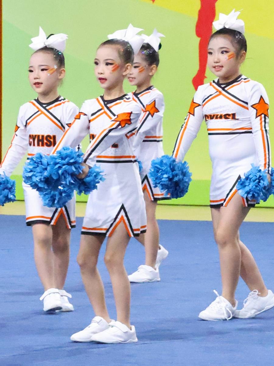 Customized Lala fuck clothing cheerleading team clothing competitive gymnastics clothing performance service students 24 new men