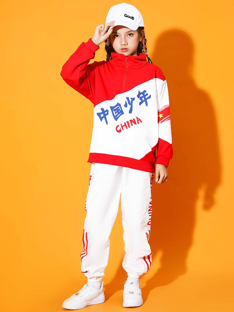 Children cheerleading team performance service Guo Chao team long -sleeved suit elementary school sports meeting Lara team performance clothing