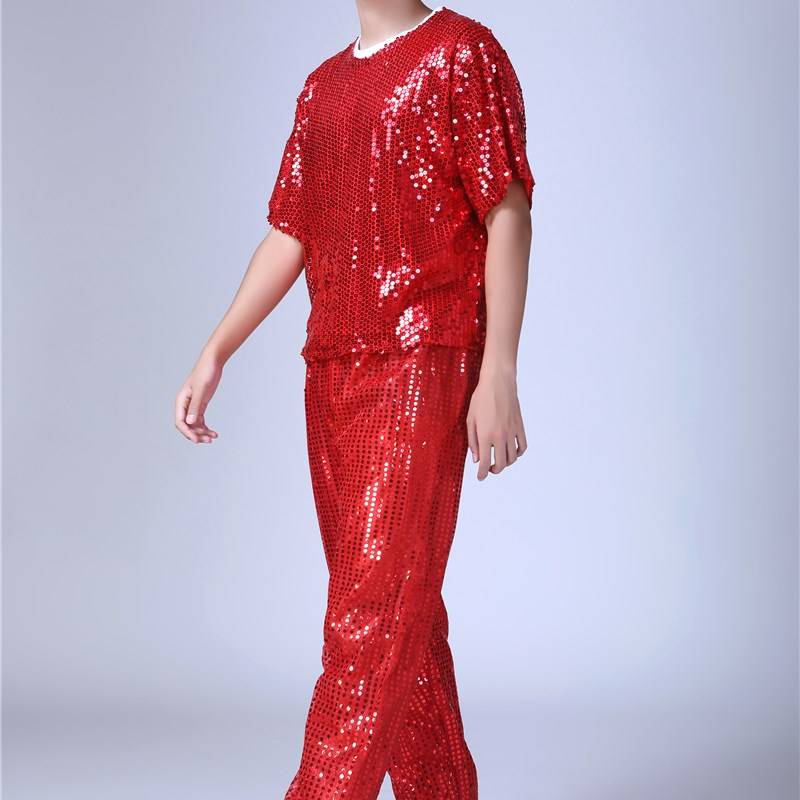 DS performance service sequins set Male adult student new cheerleader modern dance street dance dance jazz dance clothing
