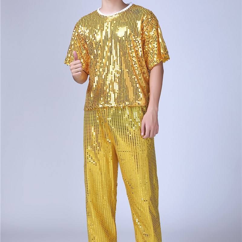 DS performance service sequins set Male adult student new cheerleader modern dance street dance dance jazz dance clothing