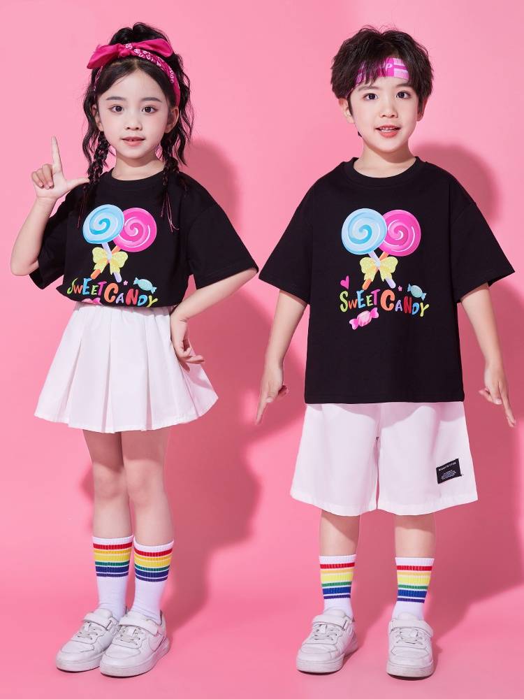 New Children's La Team Performance Server Primary School Student Class Set Kindergarten Performance Graduation Season Shooting