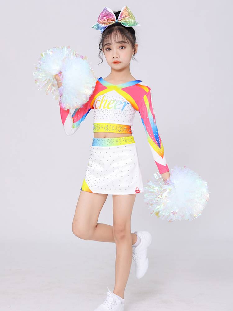 Children's professional cheerleading cheerleading team performance service primary and secondary school student fitness exercise gymnastics uniforms