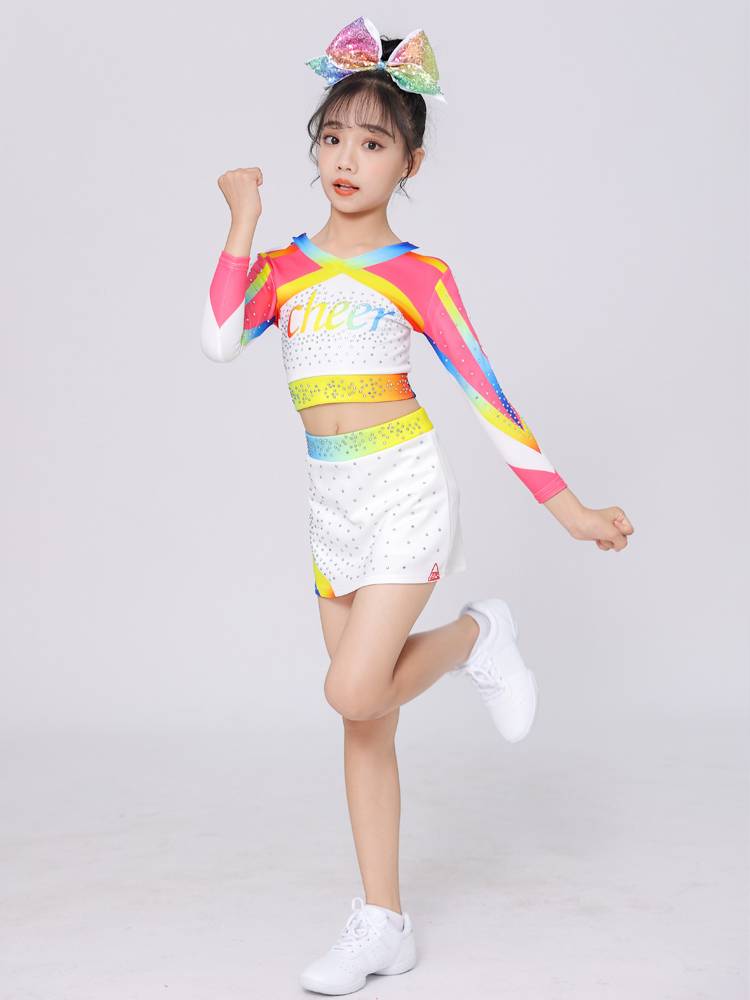 Children's professional cheerleading cheerleading team performance service primary and secondary school student fitness exercise gymnastics uniforms