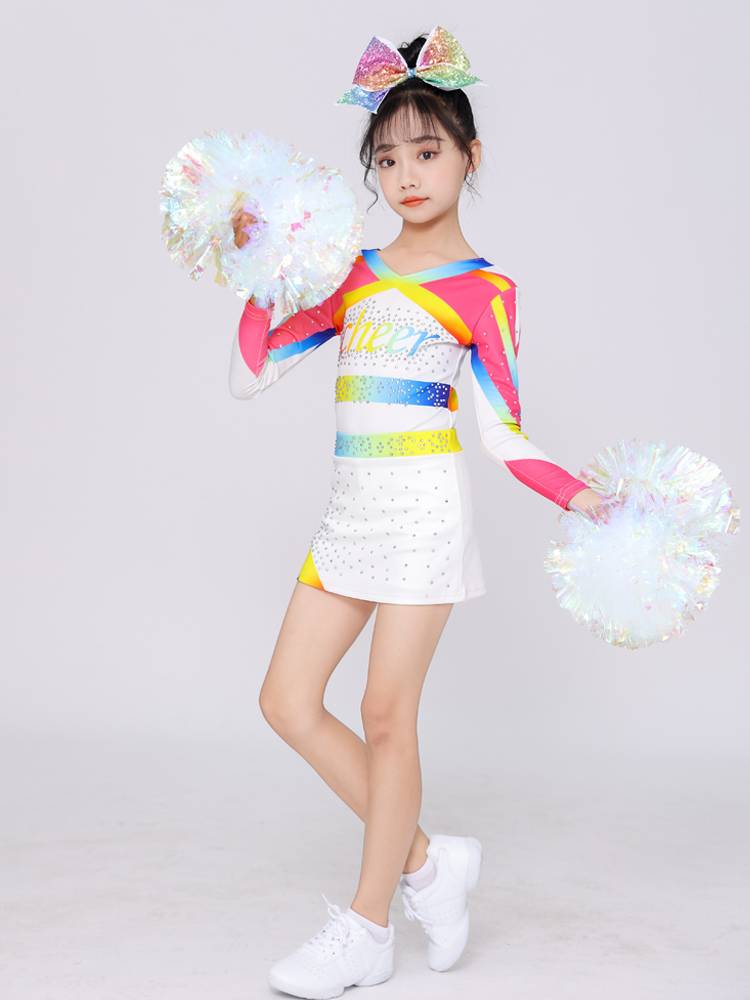 Children's professional cheerleading cheerleading team performance service primary and secondary school student fitness exercise gymnastics uniforms
