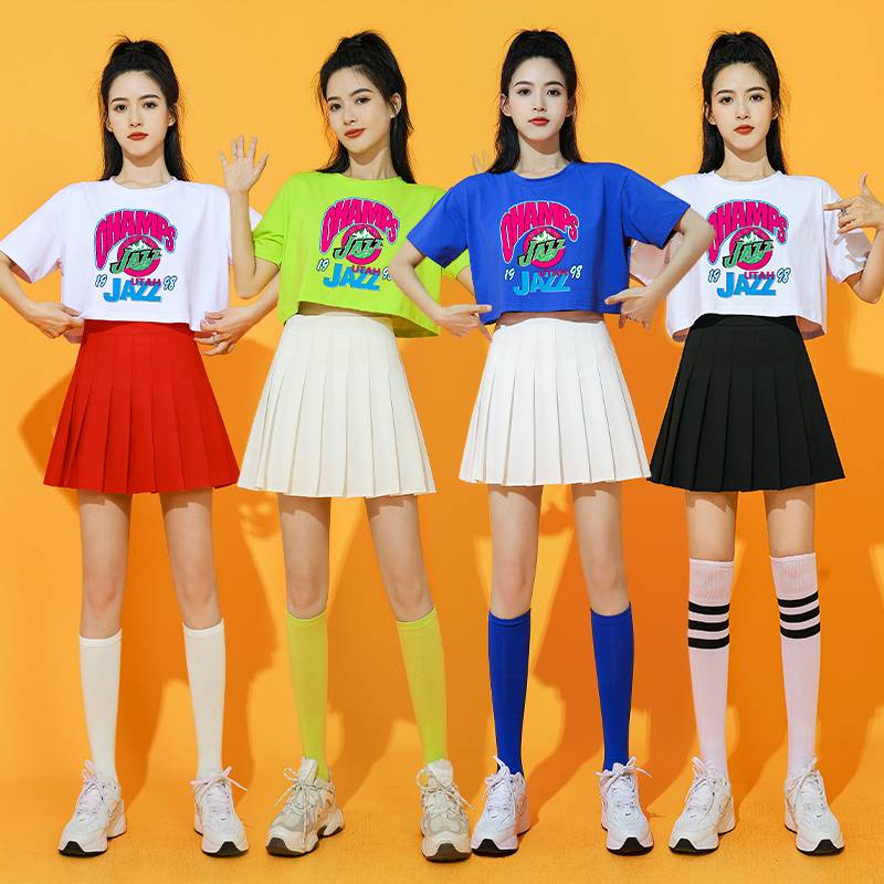 Korean-style cheerleader-girl-girl soccer-girl-baby-girl-baby-dance costume