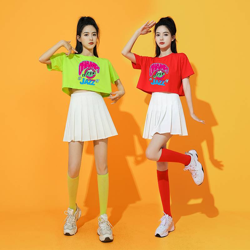 Korean-style cheerleader-girl-girl soccer-girl-baby-girl-baby-dance costume