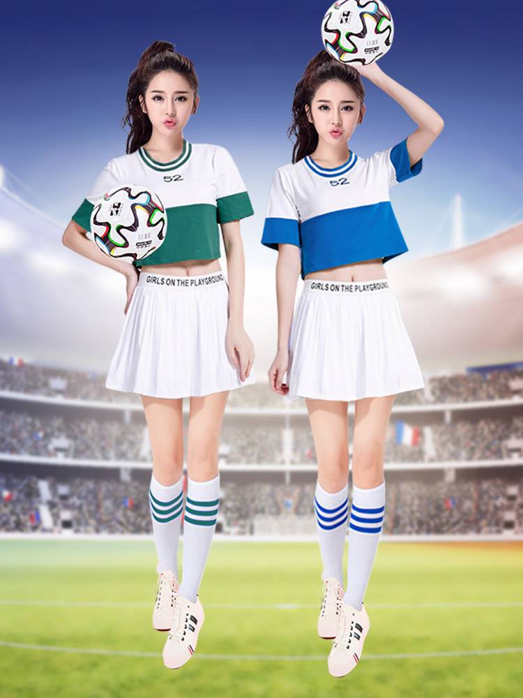 European suit cheerleading team jersey women's clothing Lala team service cheerleading bar DS performance service football baby cup